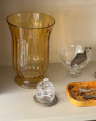 Yellow glass vase - NEROLI
