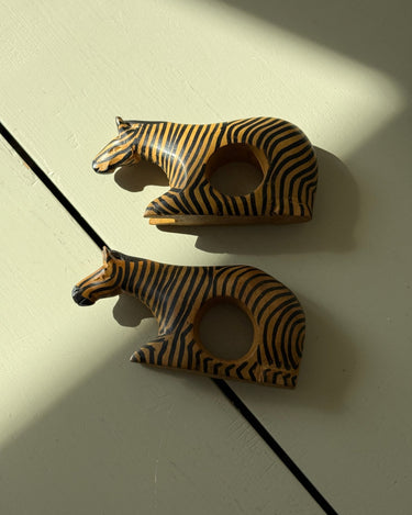 Zebra napkin rings - NEROLI