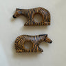 Zebra napkin rings - NEROLI