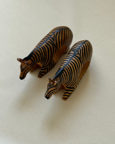 Zebra napkin rings - NEROLI