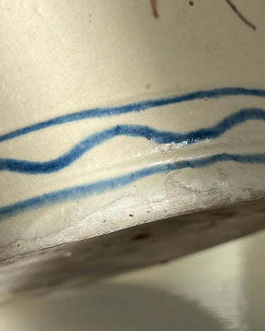 Antique handpainted vase - NEROLI