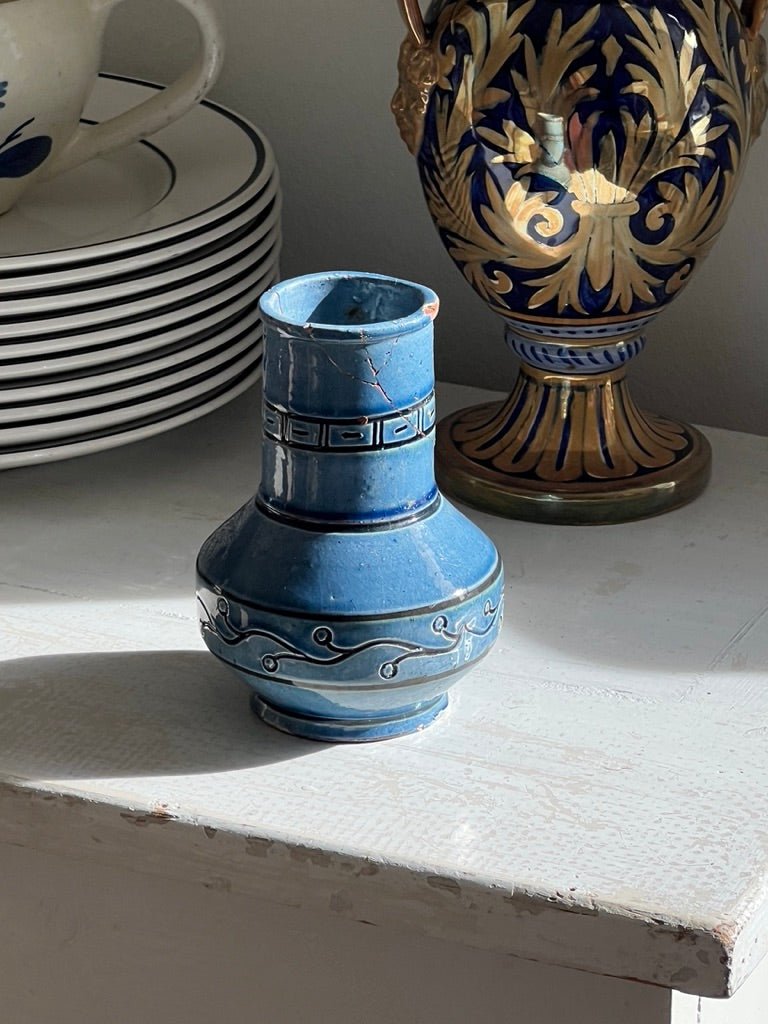 Blue ceramic vase - NEROLI