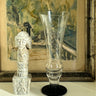Footed glass vase - NEROLI