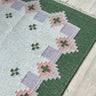 Green flatweave rug - NEROLI