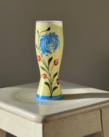 Handpainted opaline vase - NEROLI