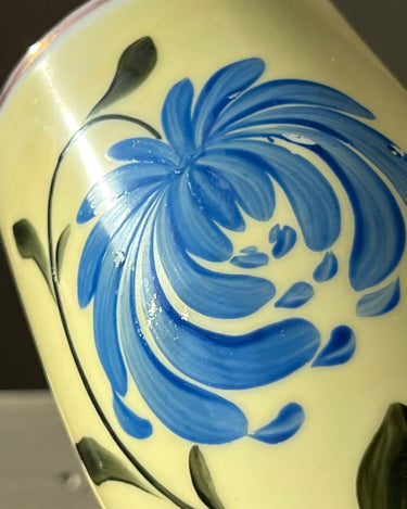 Handpainted opaline vase - NEROLI