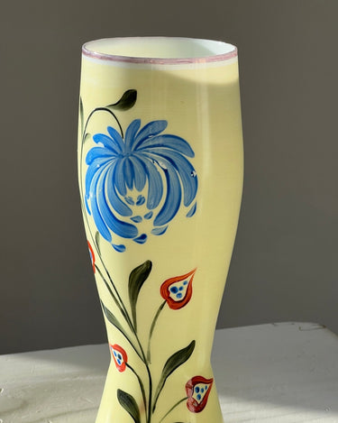 Handpainted opaline vase - NEROLI