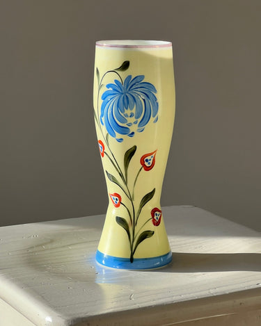 Handpainted opaline vase - NEROLI