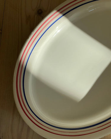 Italian stripe dish - NEROLI
