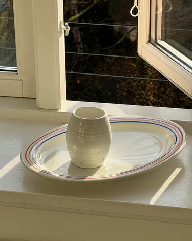 Italian stripe dish - NEROLI